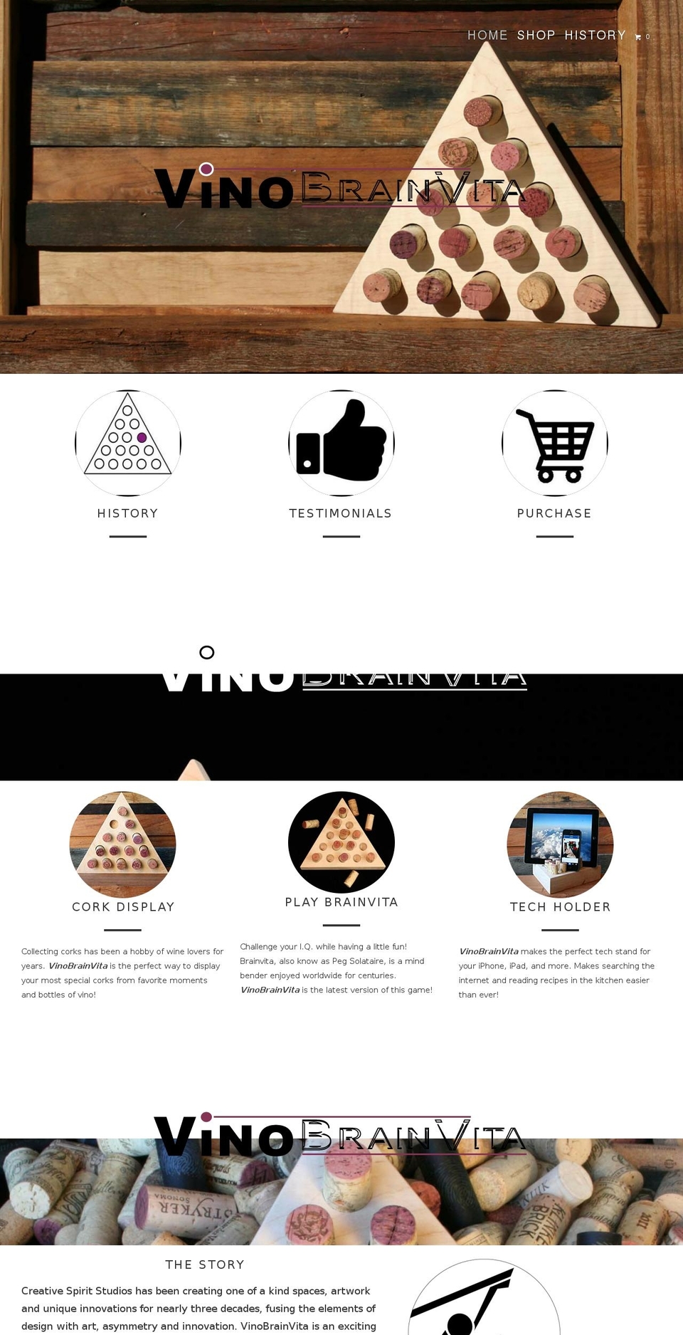 vinobrainvita.com shopify website screenshot