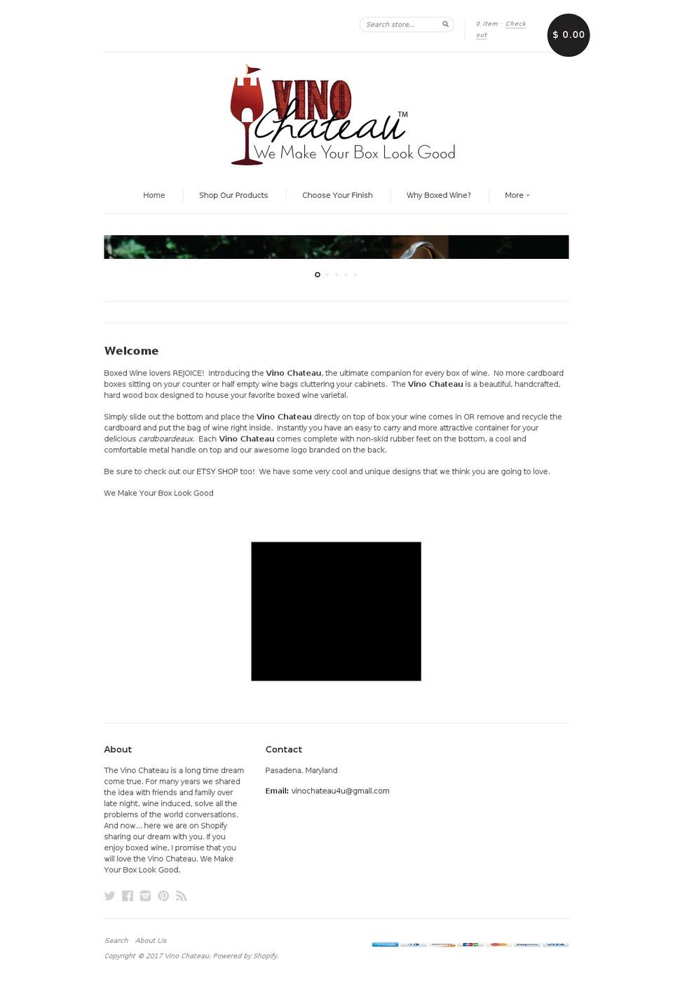 vinochateau.com shopify website screenshot