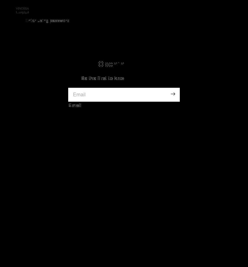 vinossa.com shopify website screenshot