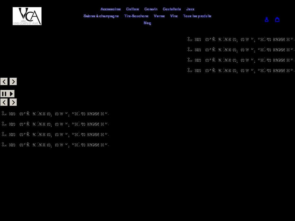vinscorpsetame.com shopify website screenshot