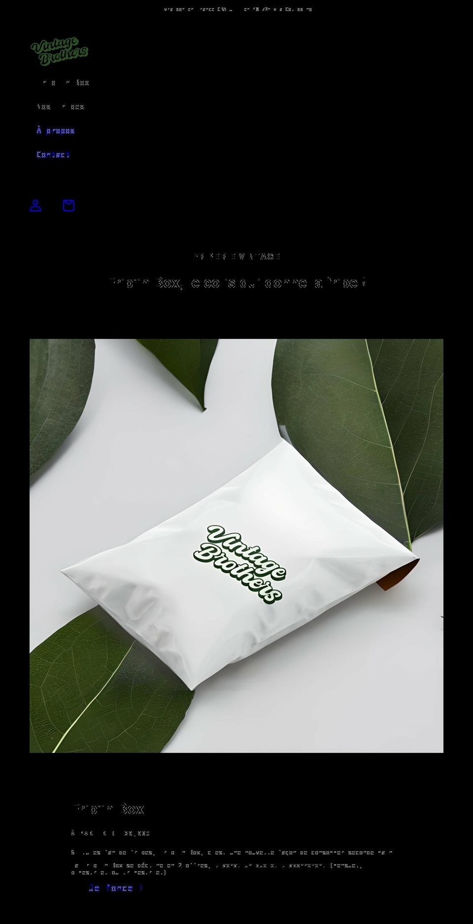 vintage-brothers.com shopify website screenshot
