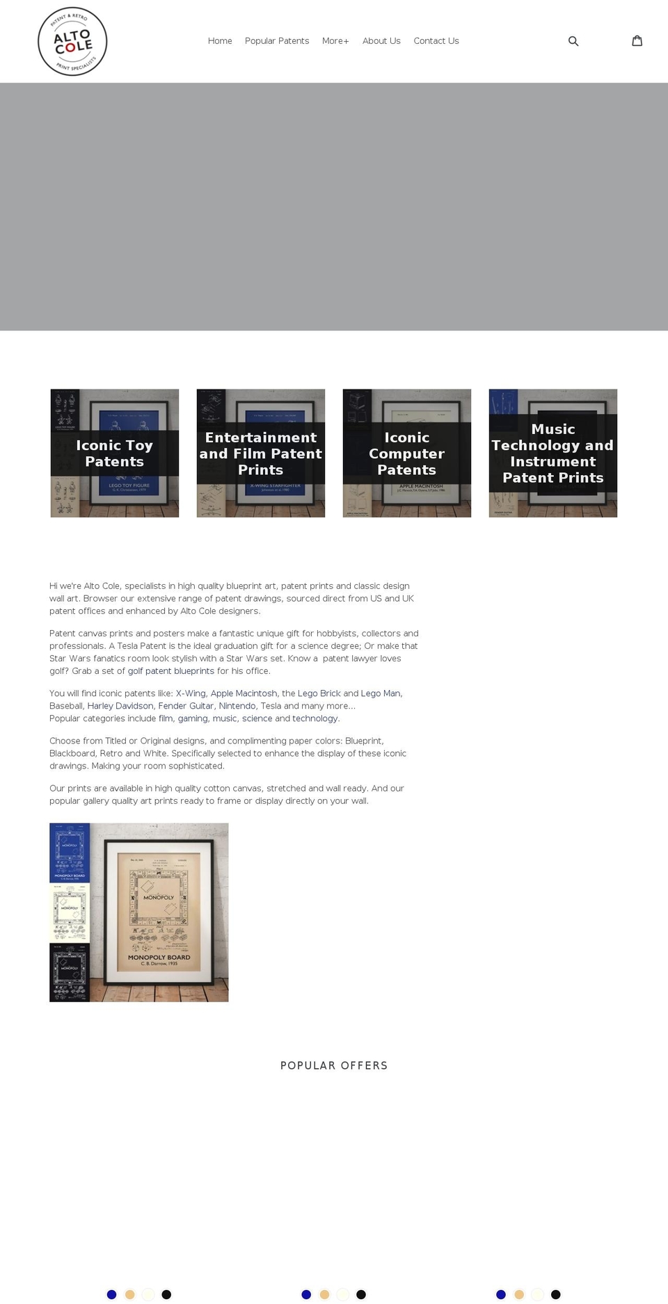 theme-export-gadgetbadger-com-debut-01may2018 Shopify theme site example vintage-poster-art.com