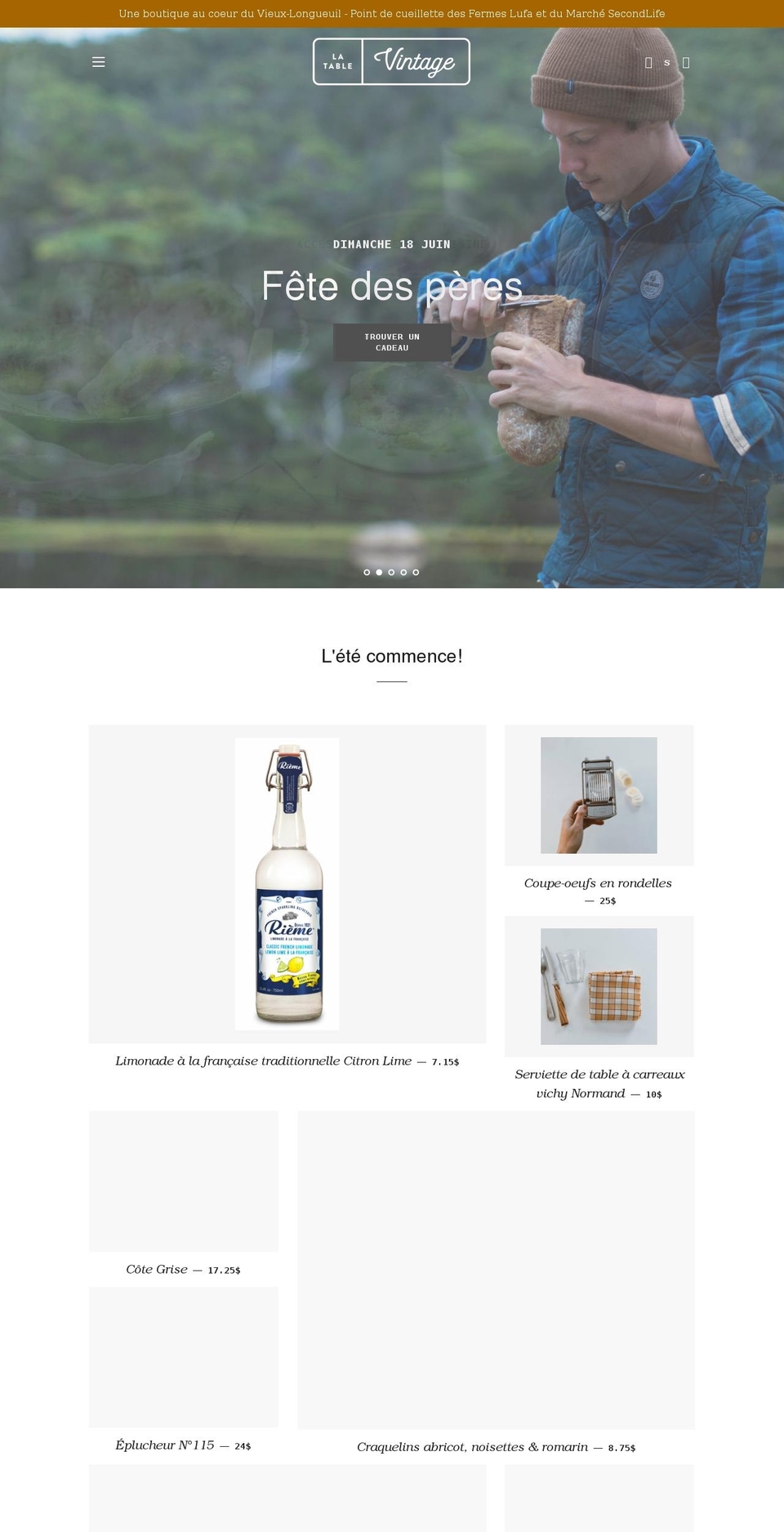 vintageassocies.com shopify website screenshot