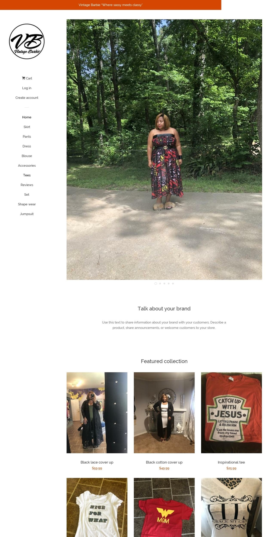 vintagebarbiebtq.com — Shopify storefront screenshot