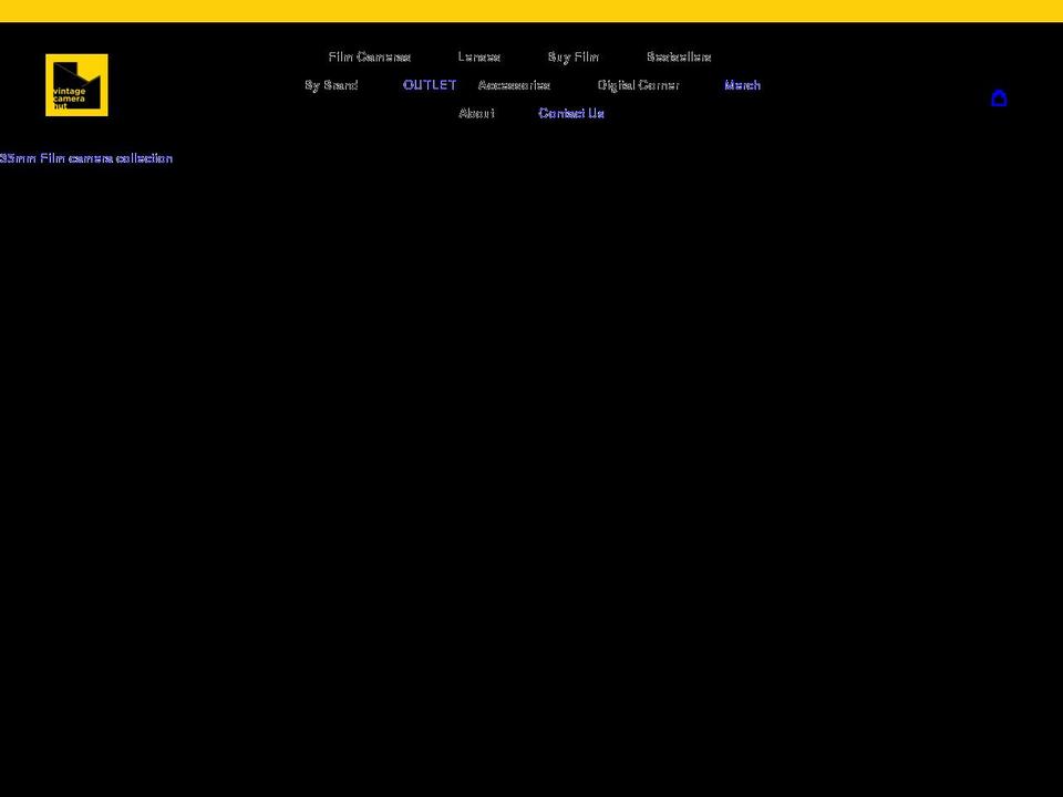 vintagecamerahut.com shopify website screenshot