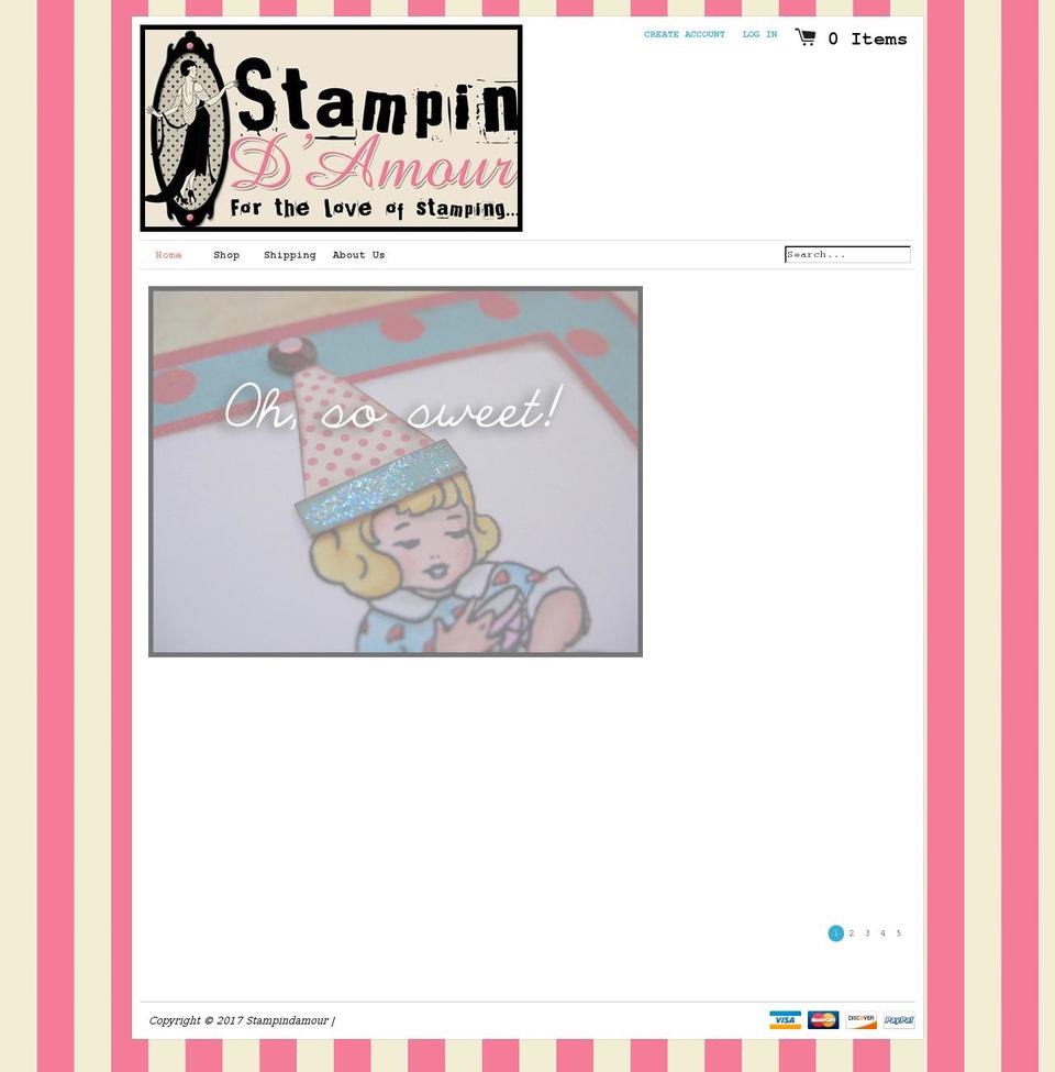 vintageclearstamps.com shopify website screenshot