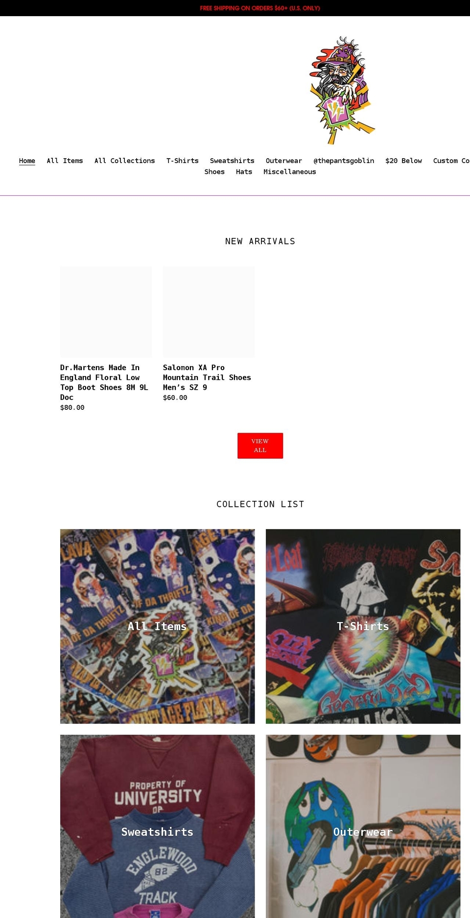 vintageflava.com shopify website screenshot