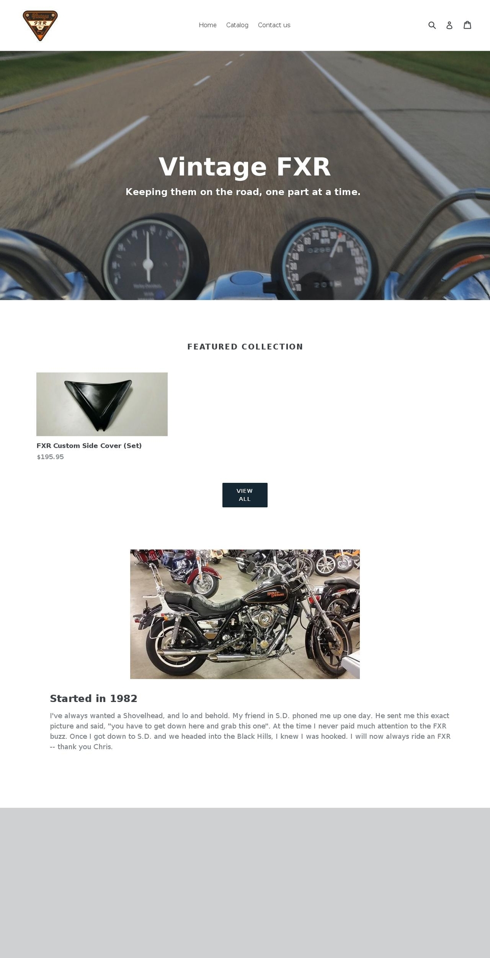 vintagefxr.com — Shopify storefront screenshot