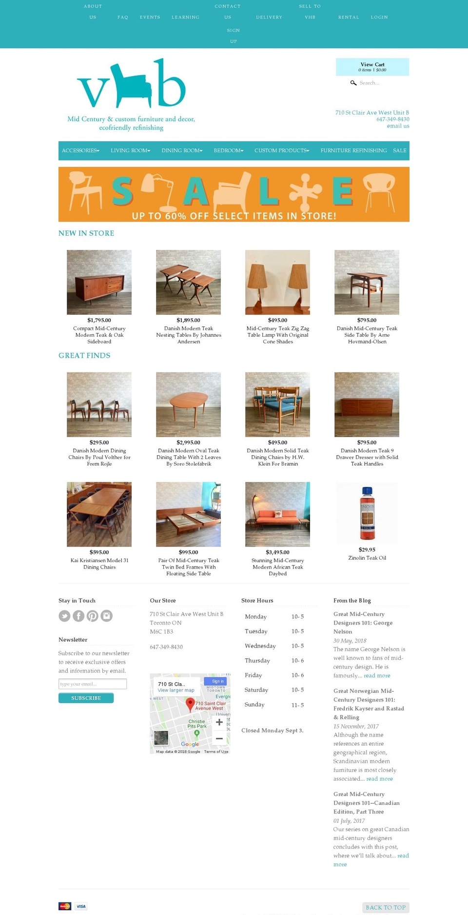 vintagehomeboutique.com — Shopify storefront screenshot