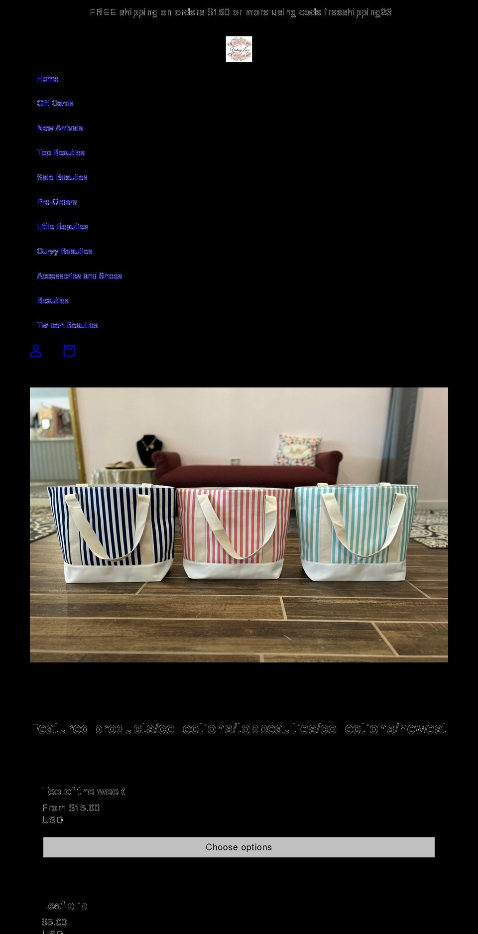 vintagelaceclothing.com shopify website screenshot