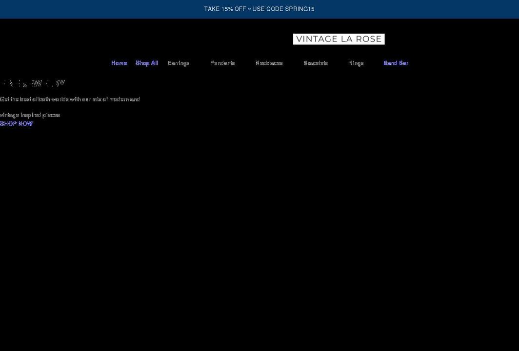 vintagelarose.com shopify website screenshot
