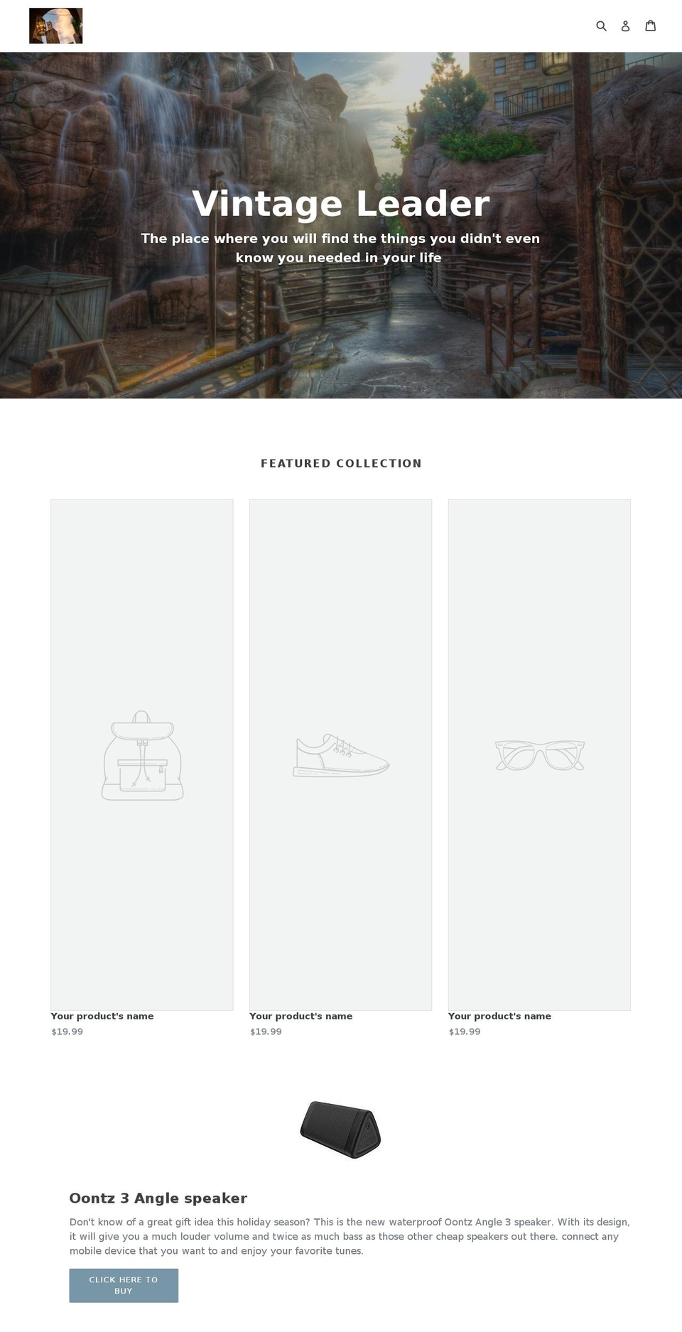 vintageleader.com — Shopify storefront screenshot