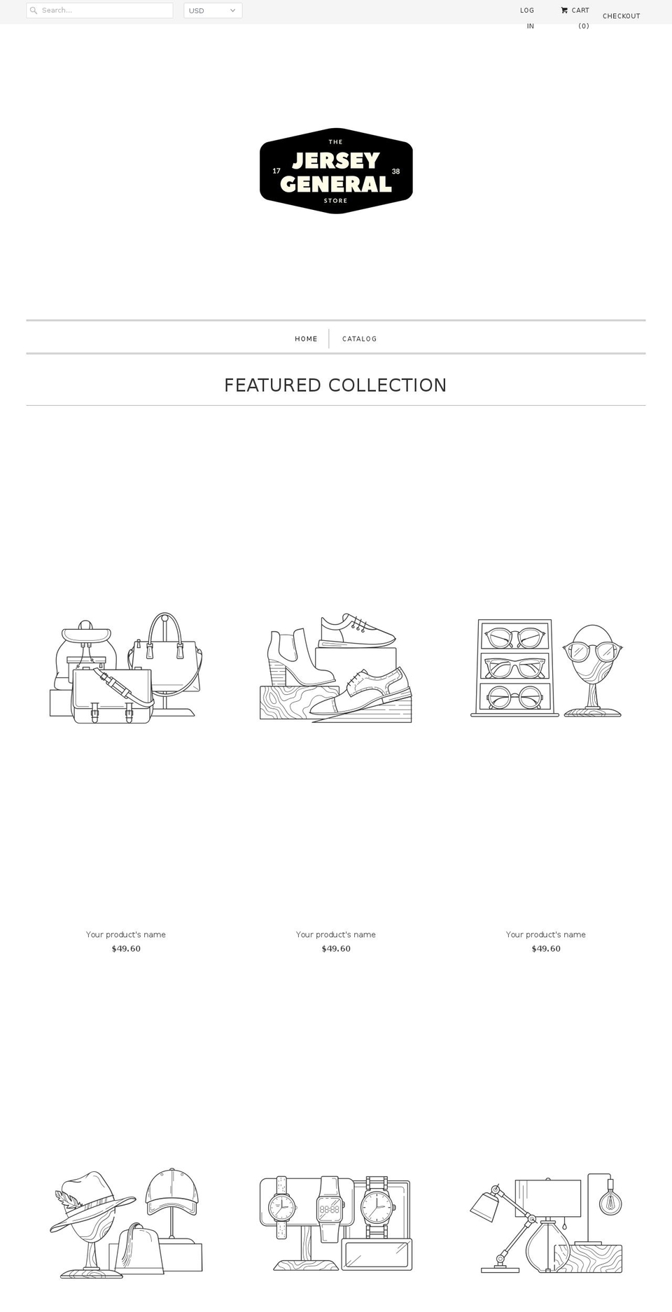 vintageleagueshop.com — Shopify storefront screenshot