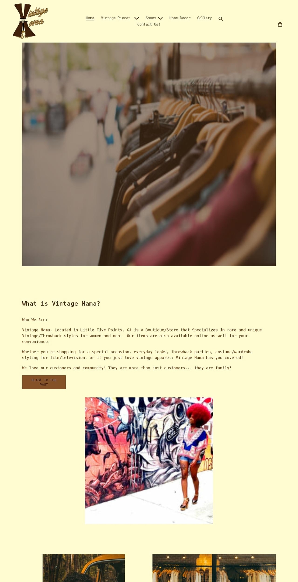vintagemamaatl.com shopify website screenshot