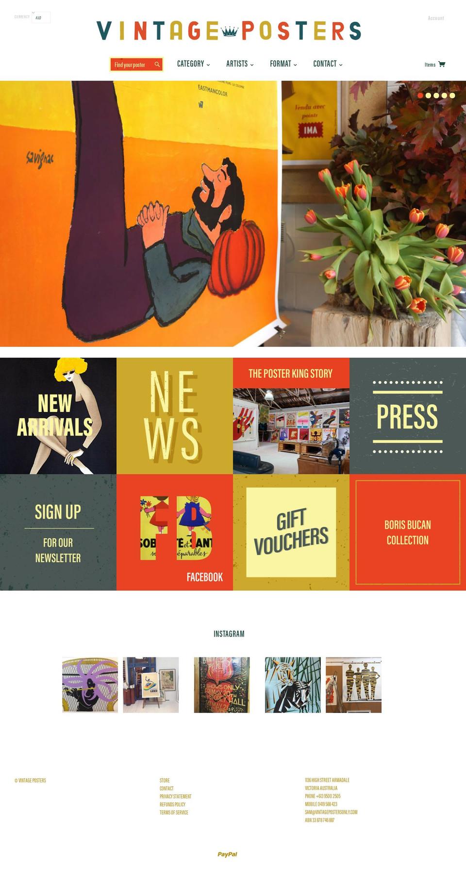 studio Shopify theme site example vintagepostersonly.com