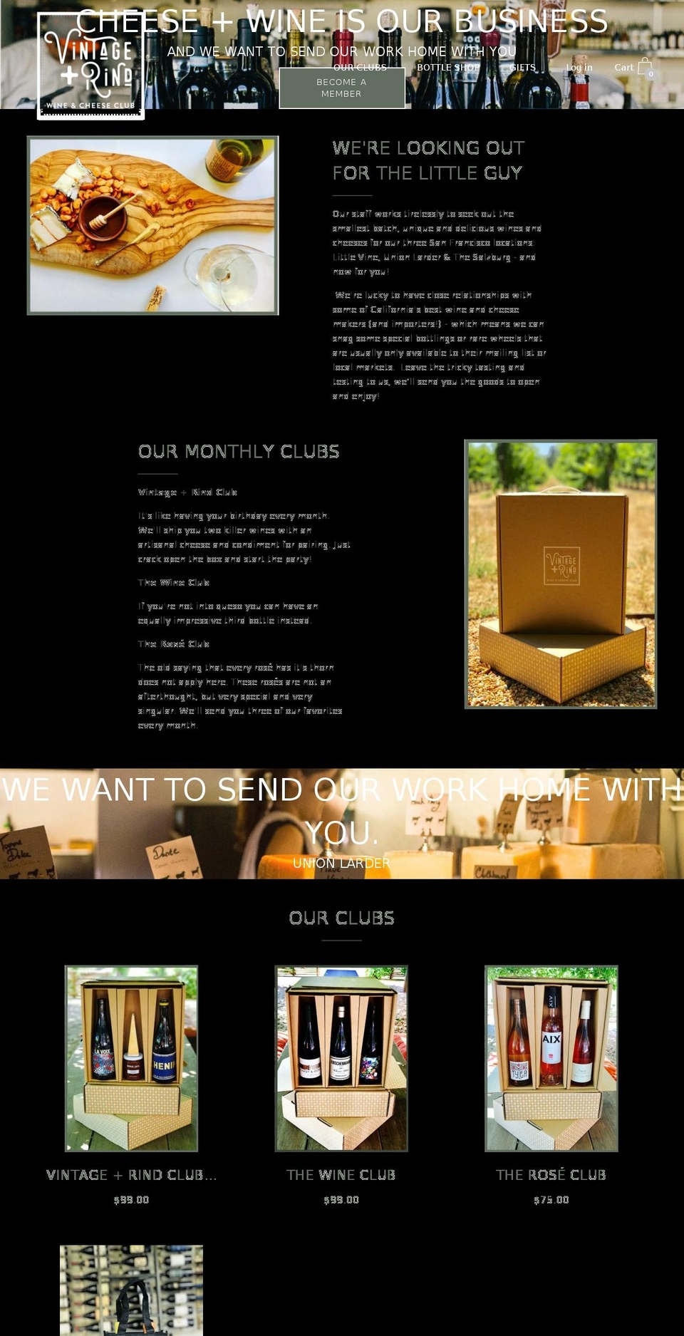vintagerind.com shopify website screenshot