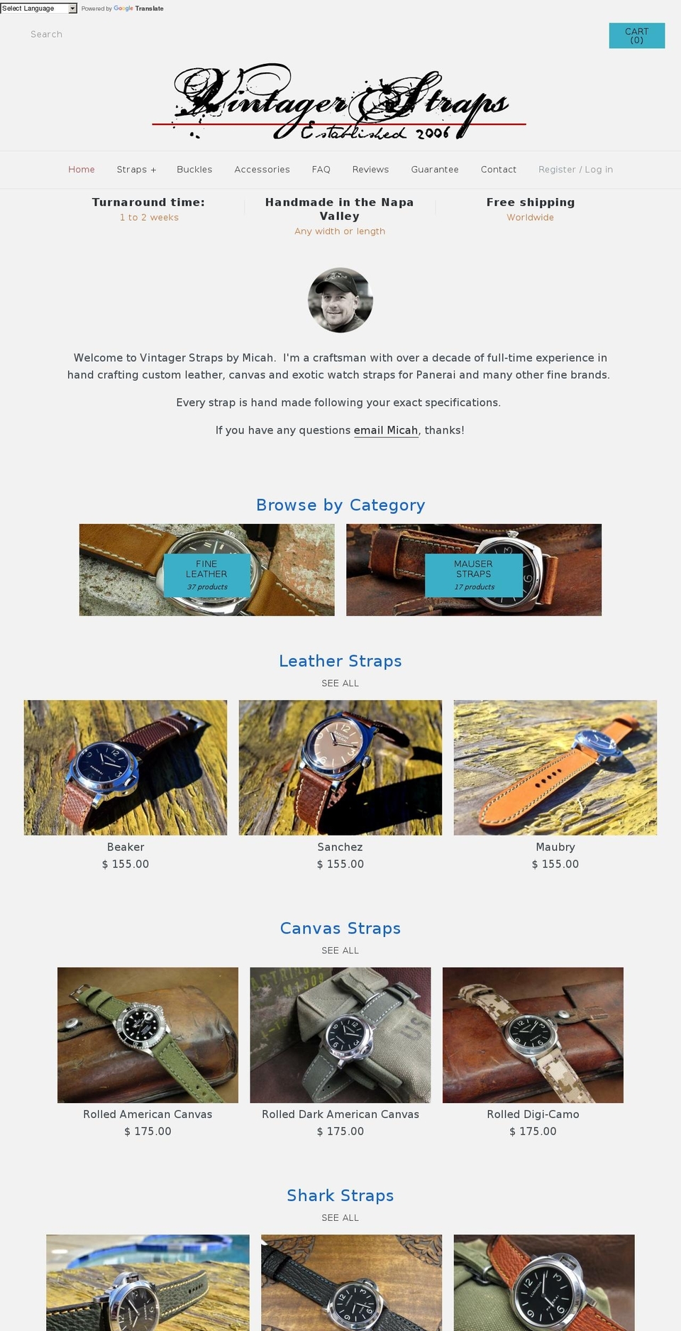 vintagerstrpas.com — Shopify storefront screenshot