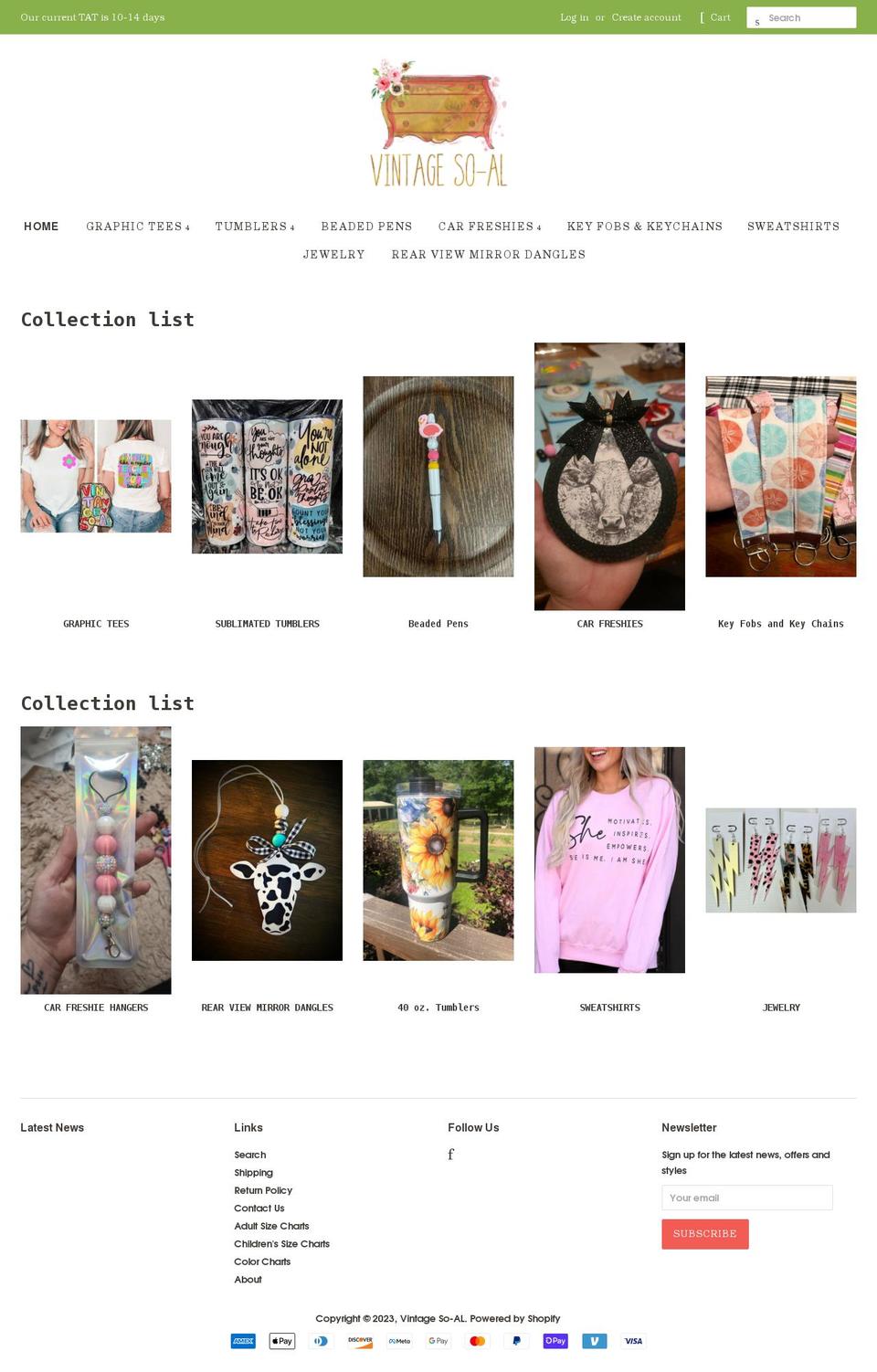 vintagesoal.com — Shopify storefront screenshot