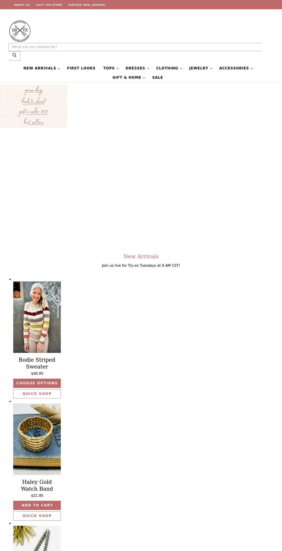 vintagesoultx.com shopify website screenshot