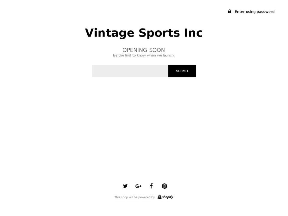 vintagesports.com — Shopify storefront screenshot