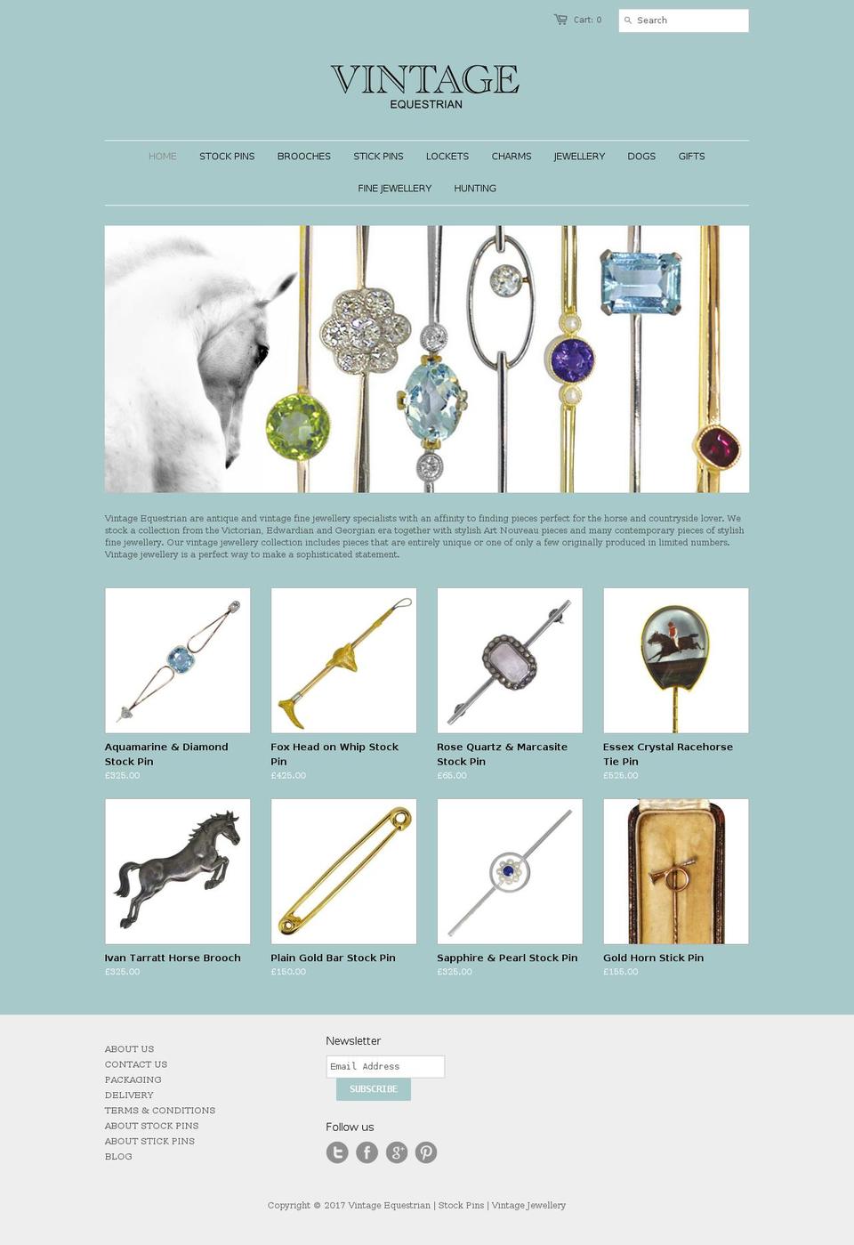 vintagestockpins.com shopify website screenshot