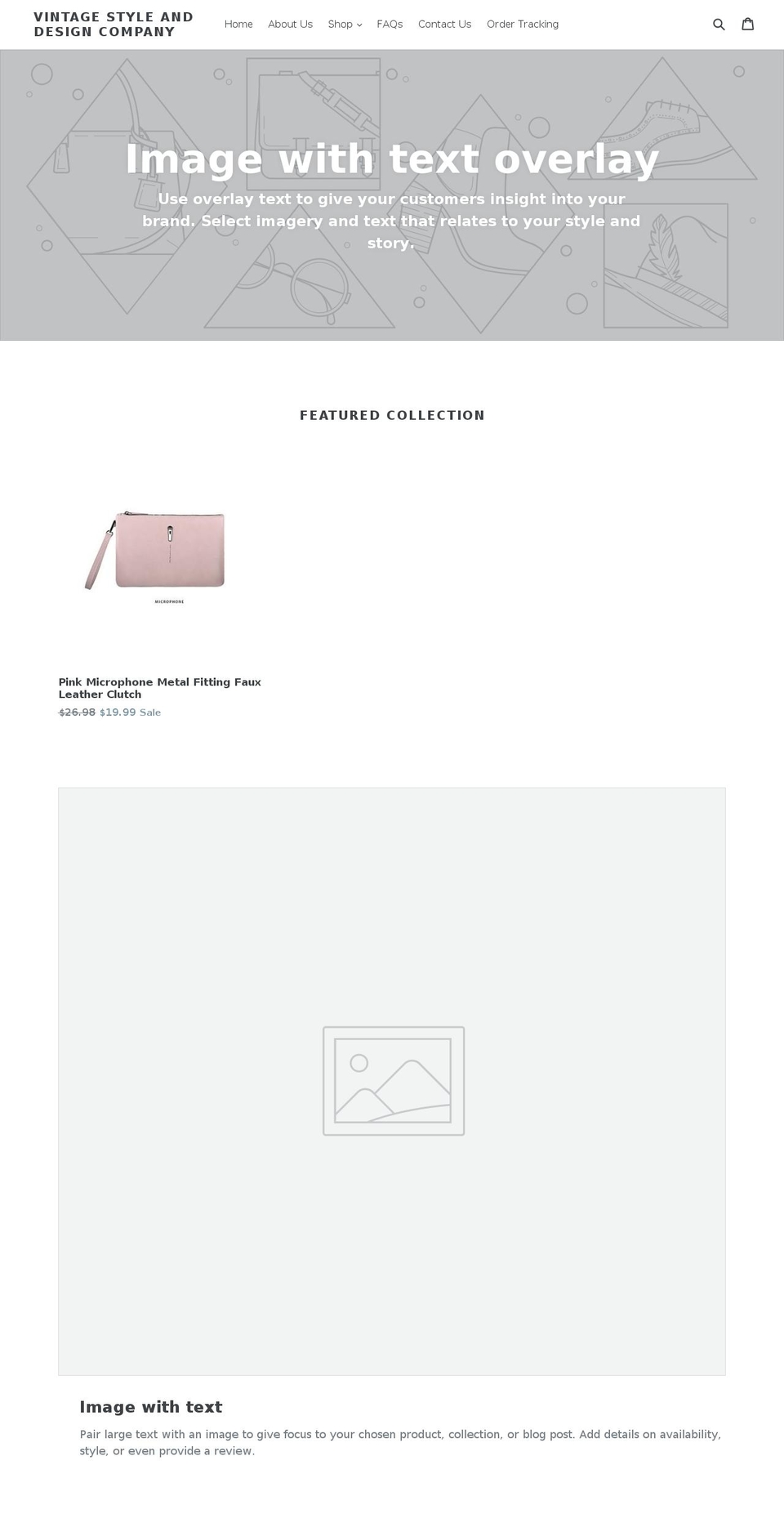 vintagestyledesign.com — Shopify storefront screenshot