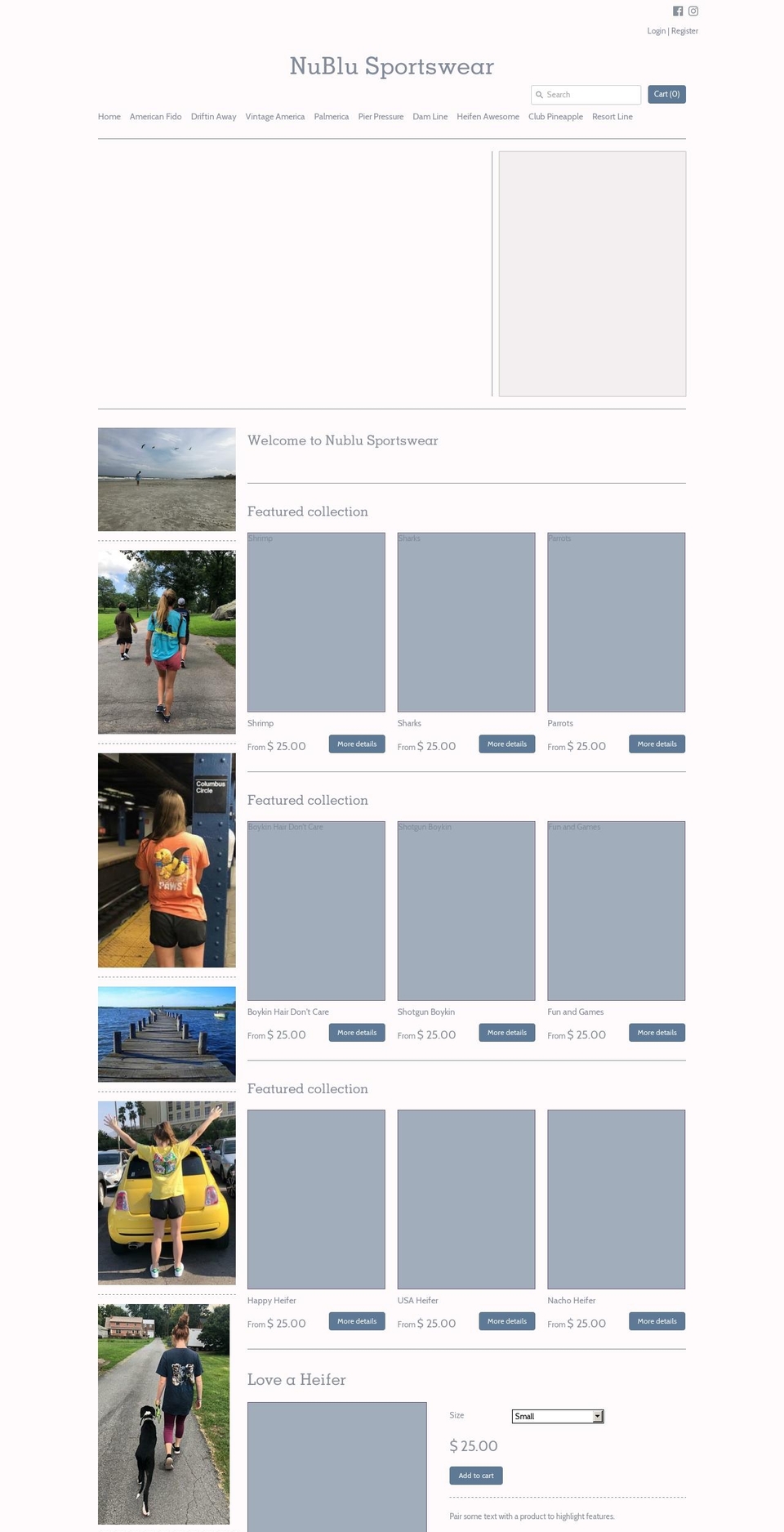 vintagesupplyclothingco.com — Shopify storefront screenshot
