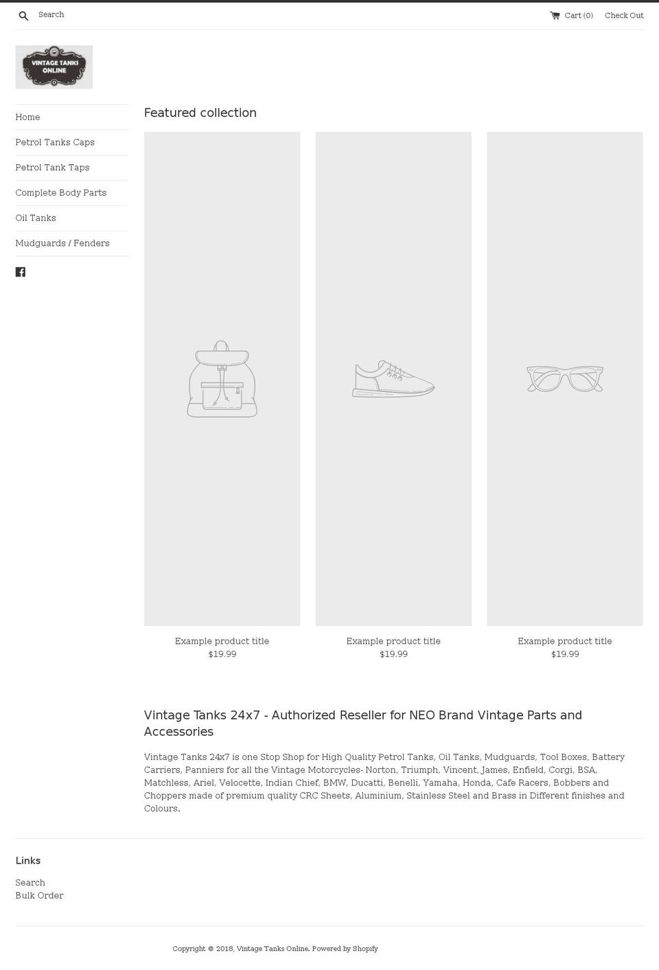 vintagetanks24x7.com — Shopify storefront screenshot
