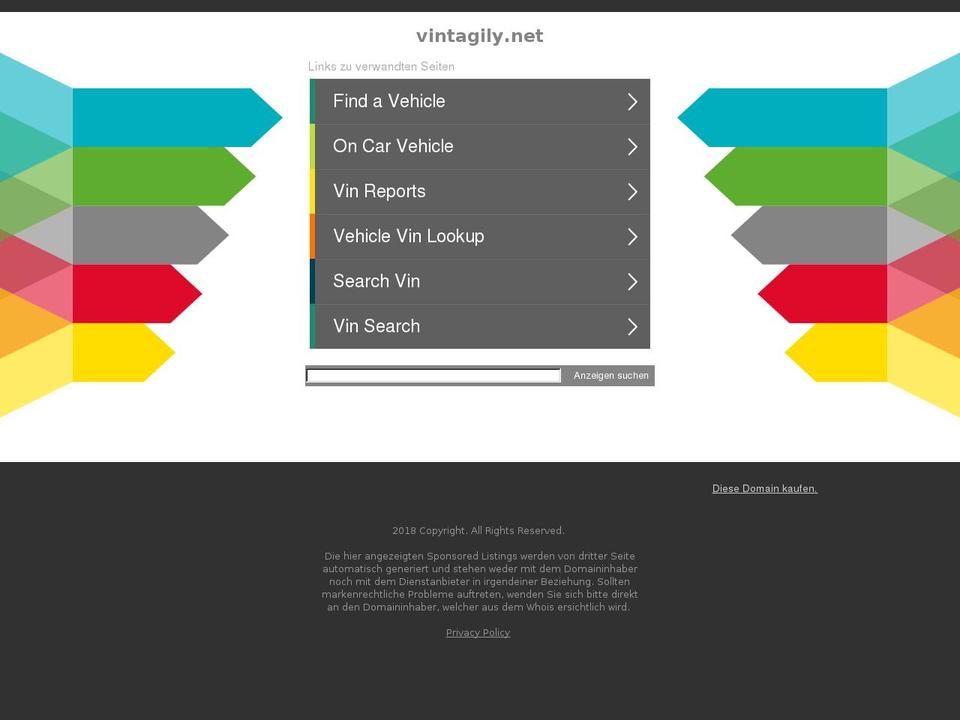 vintagily.net shopify website screenshot