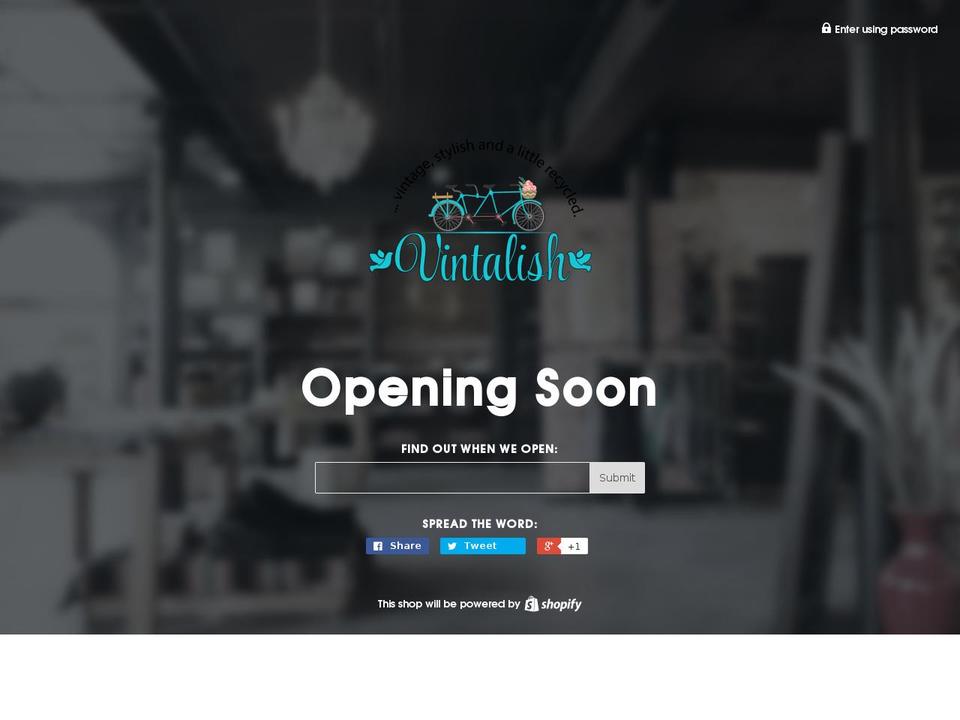 vintalish.com shopify website screenshot