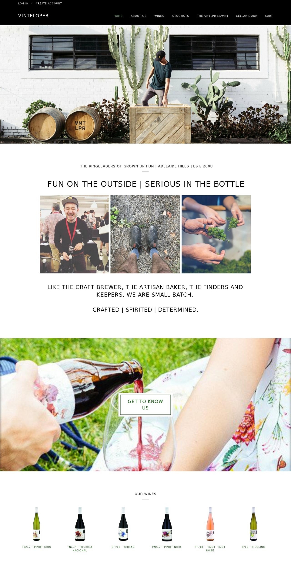 vinteloper.com — Shopify storefront screenshot