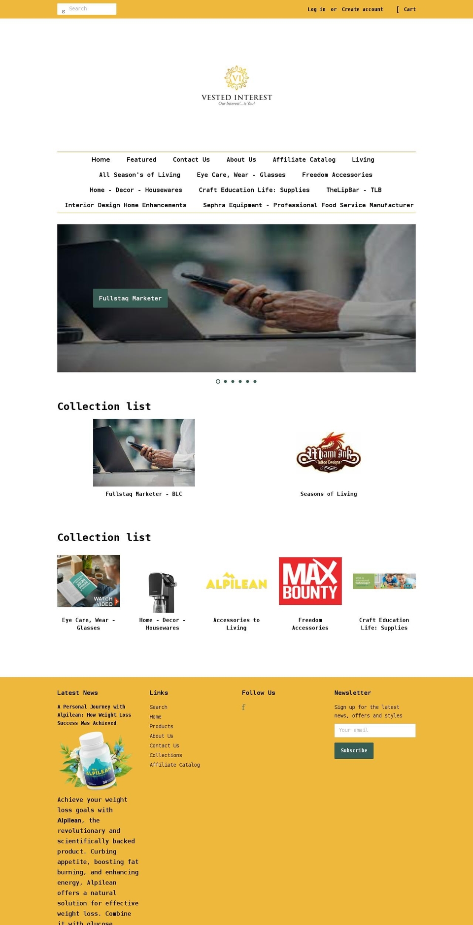 vinterest19.com shopify website screenshot