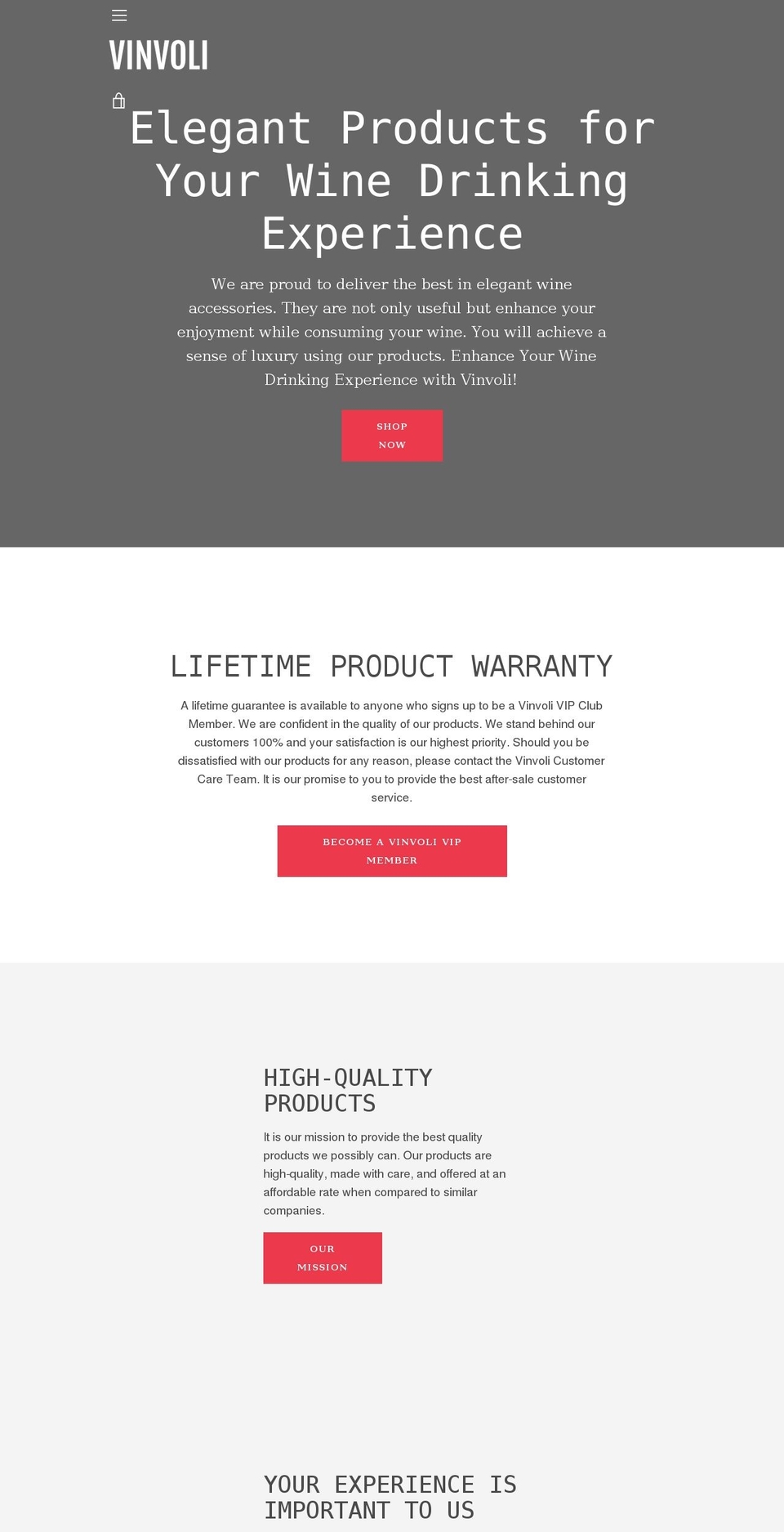 vinvoli.com shopify website screenshot