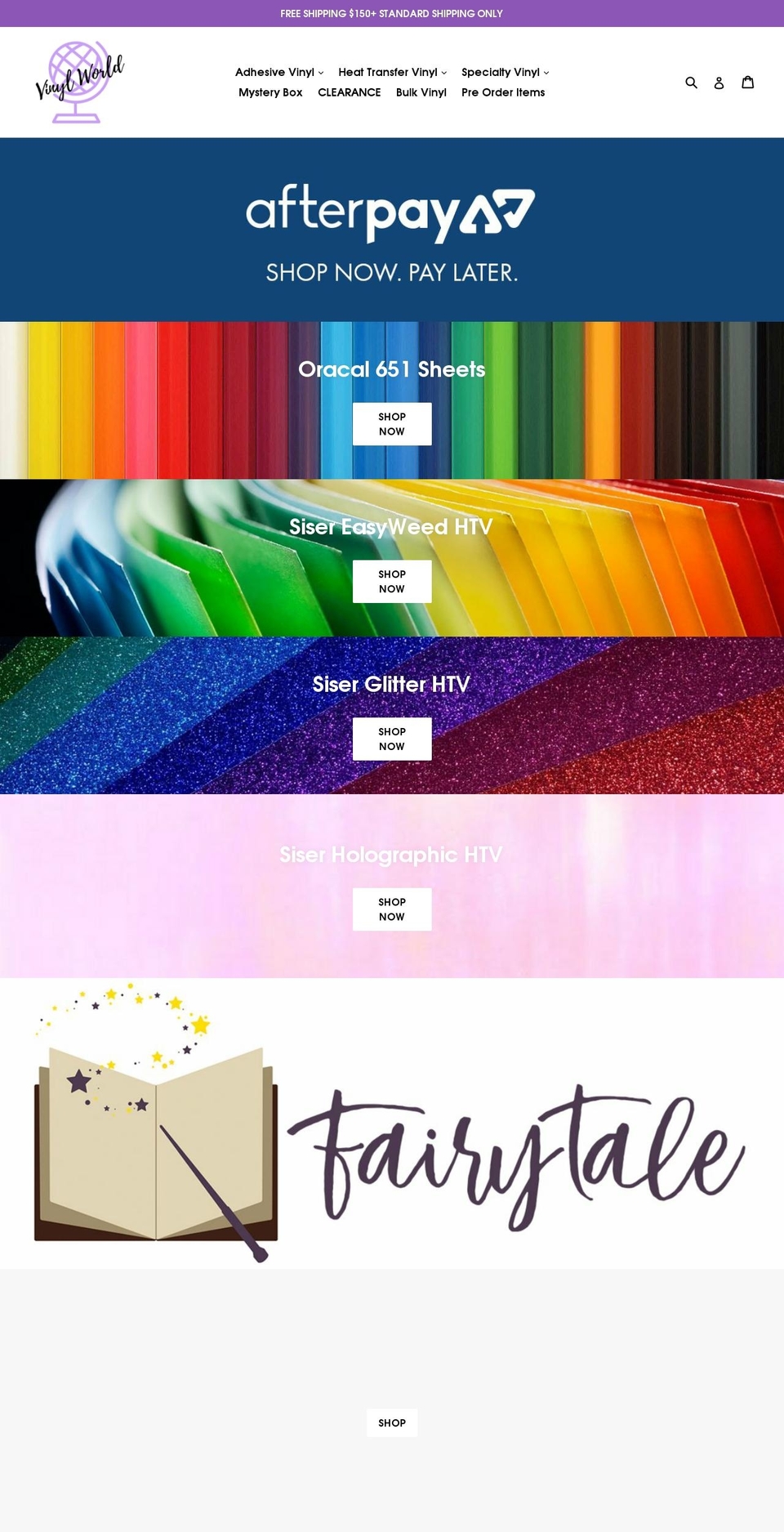 vinyl-world.com — Shopify storefront screenshot