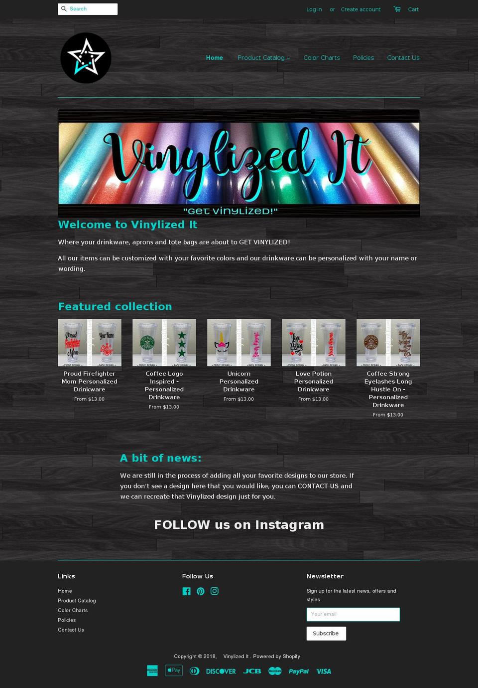 vinylizedit.com — Shopify storefront screenshot