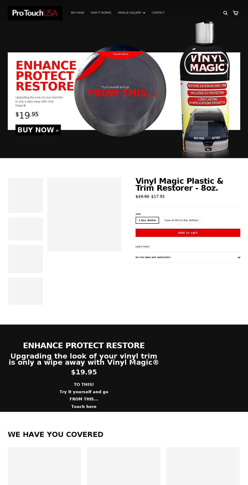 vinylmagic.net shopify website screenshot