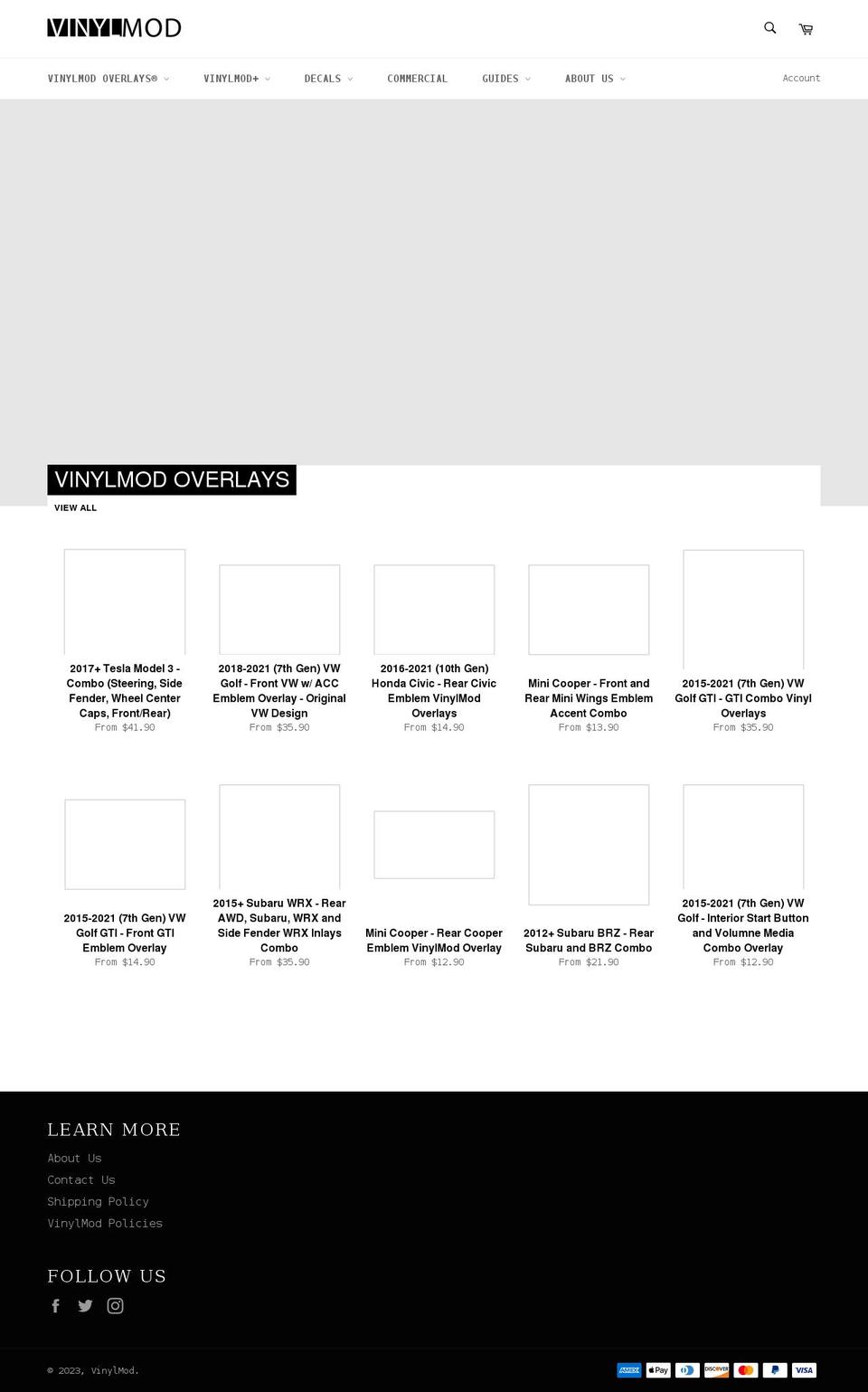 vinylmod.com shopify website screenshot