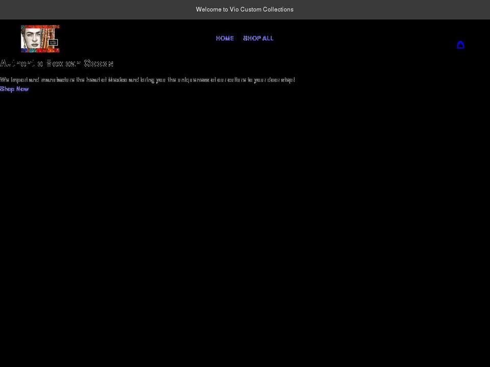 viocustomcollections.com shopify website screenshot