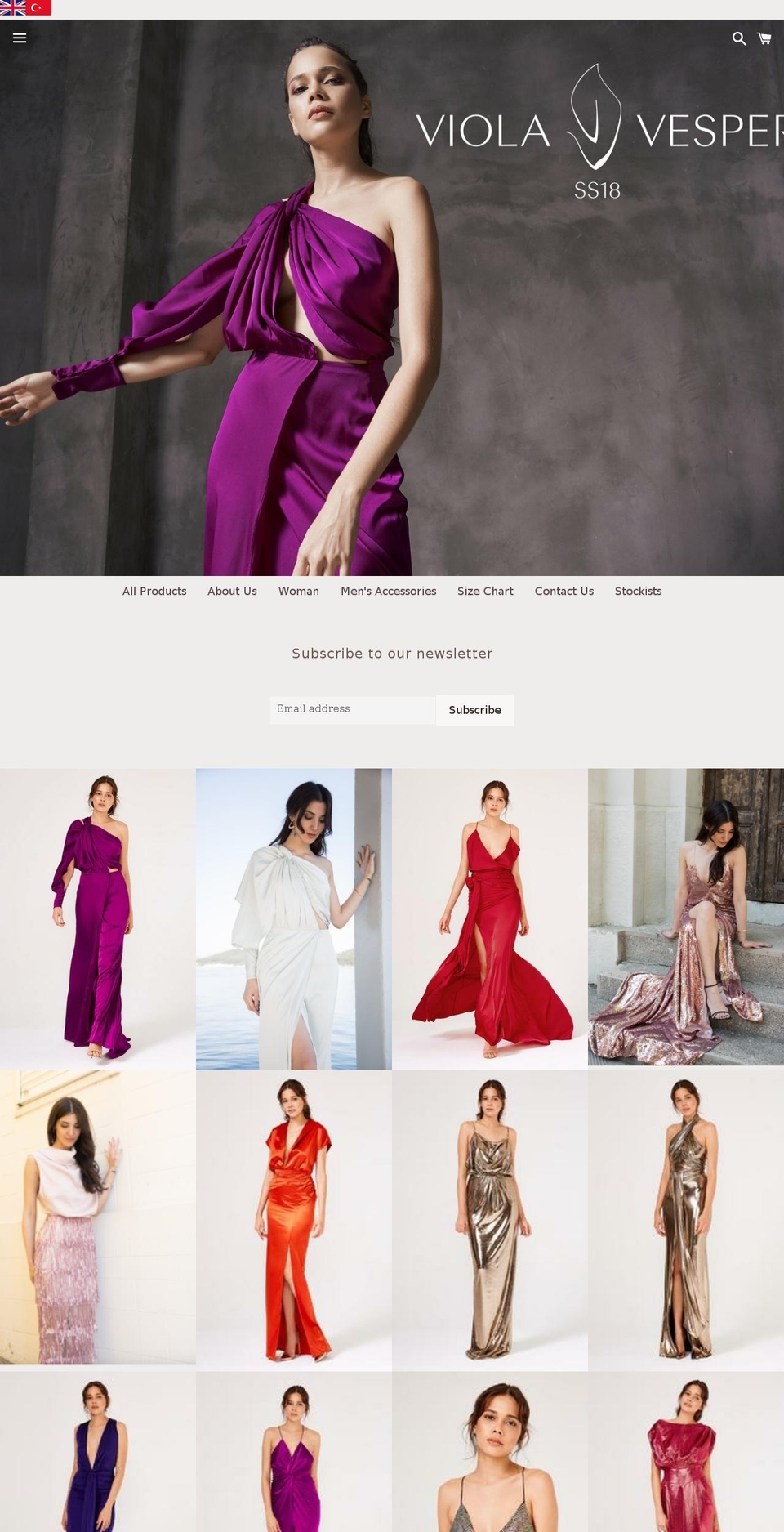 viola-vesper.com shopify website screenshot