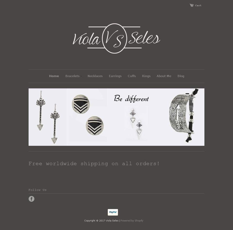 violaseles.com shopify website screenshot