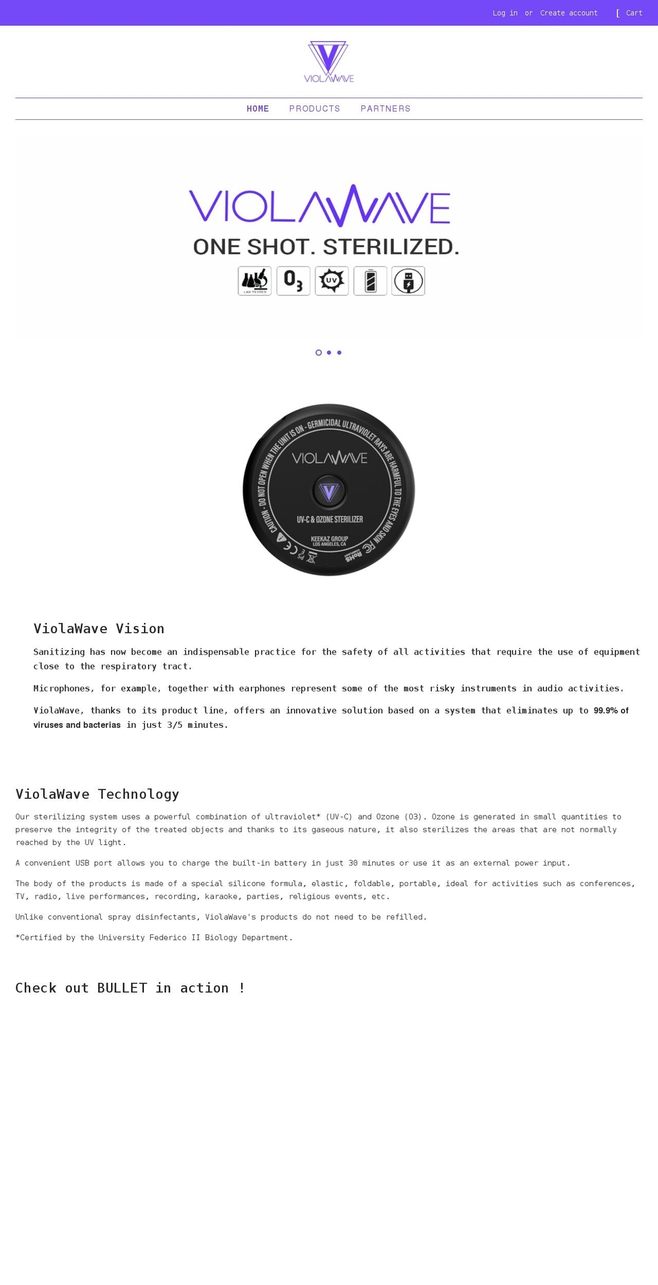 CodesEcom Shopify theme site example violawave.com