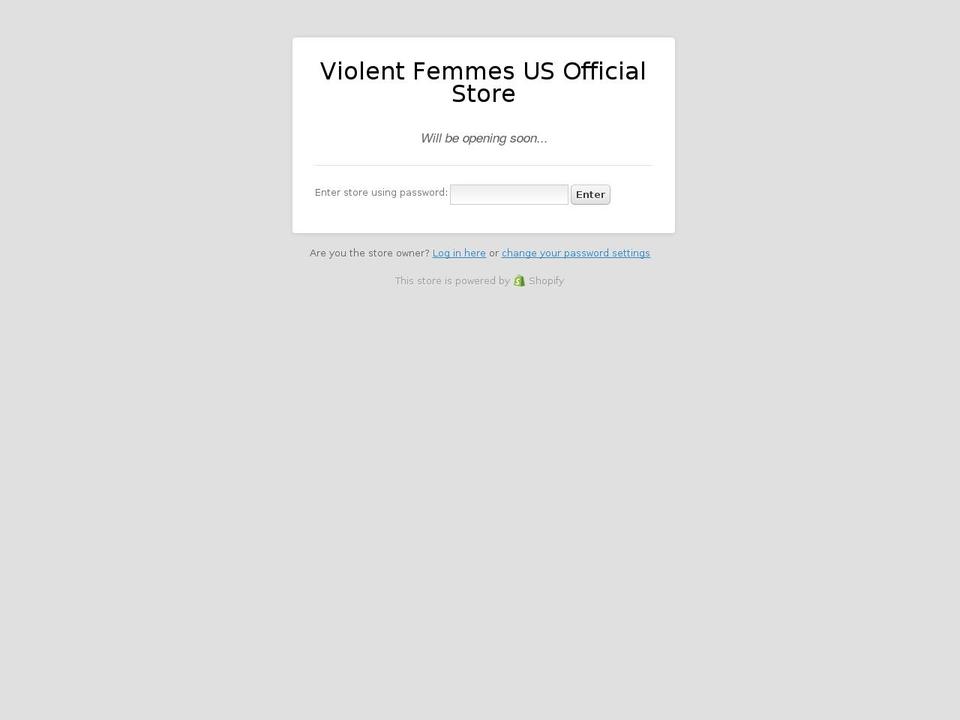 violent-femmes-us.myshopify.com shopify website screenshot