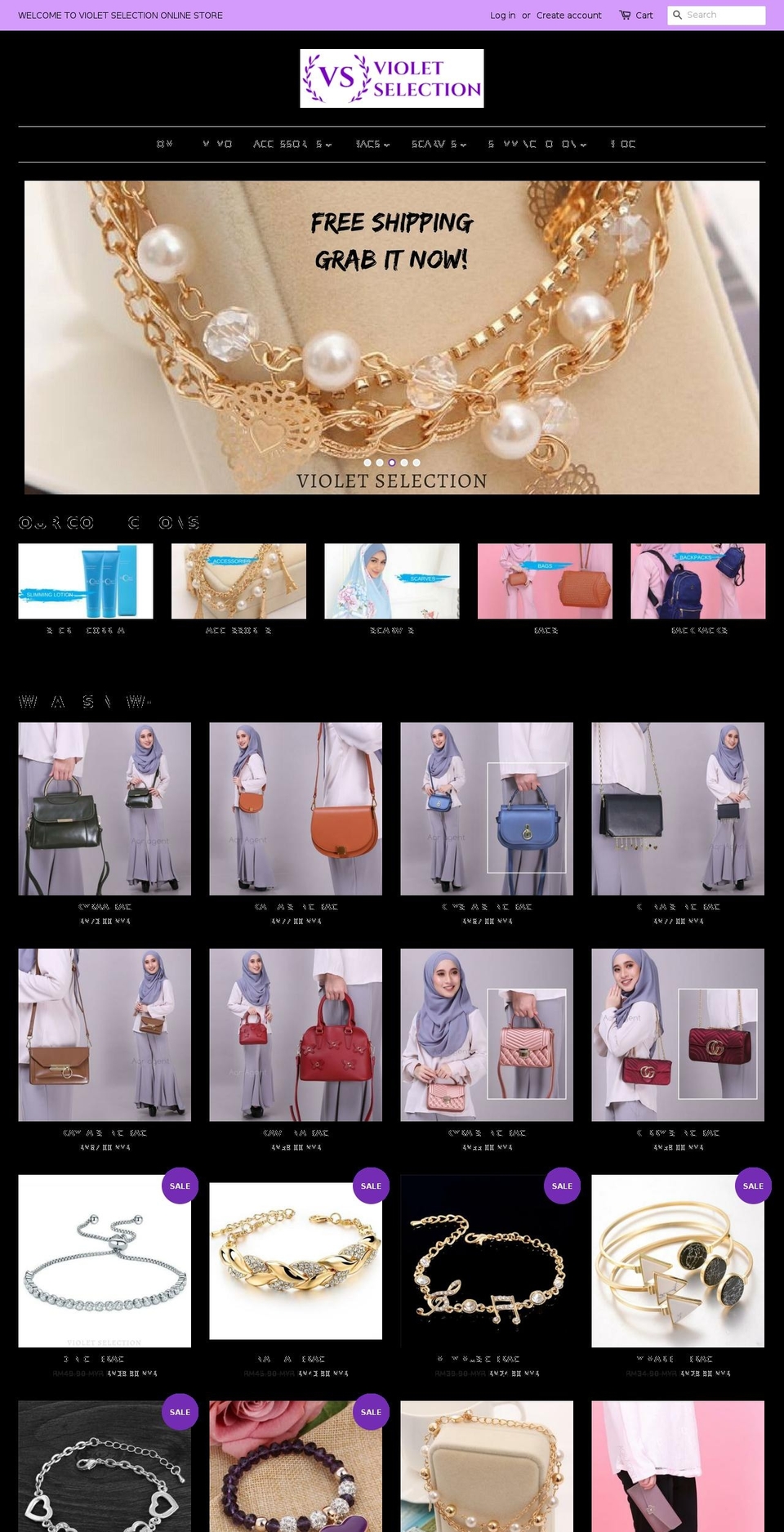 violetselection.com — Shopify storefront screenshot