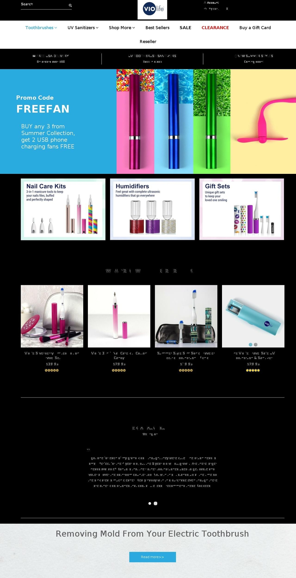 velastore-home1 Shopify theme site example violife.com