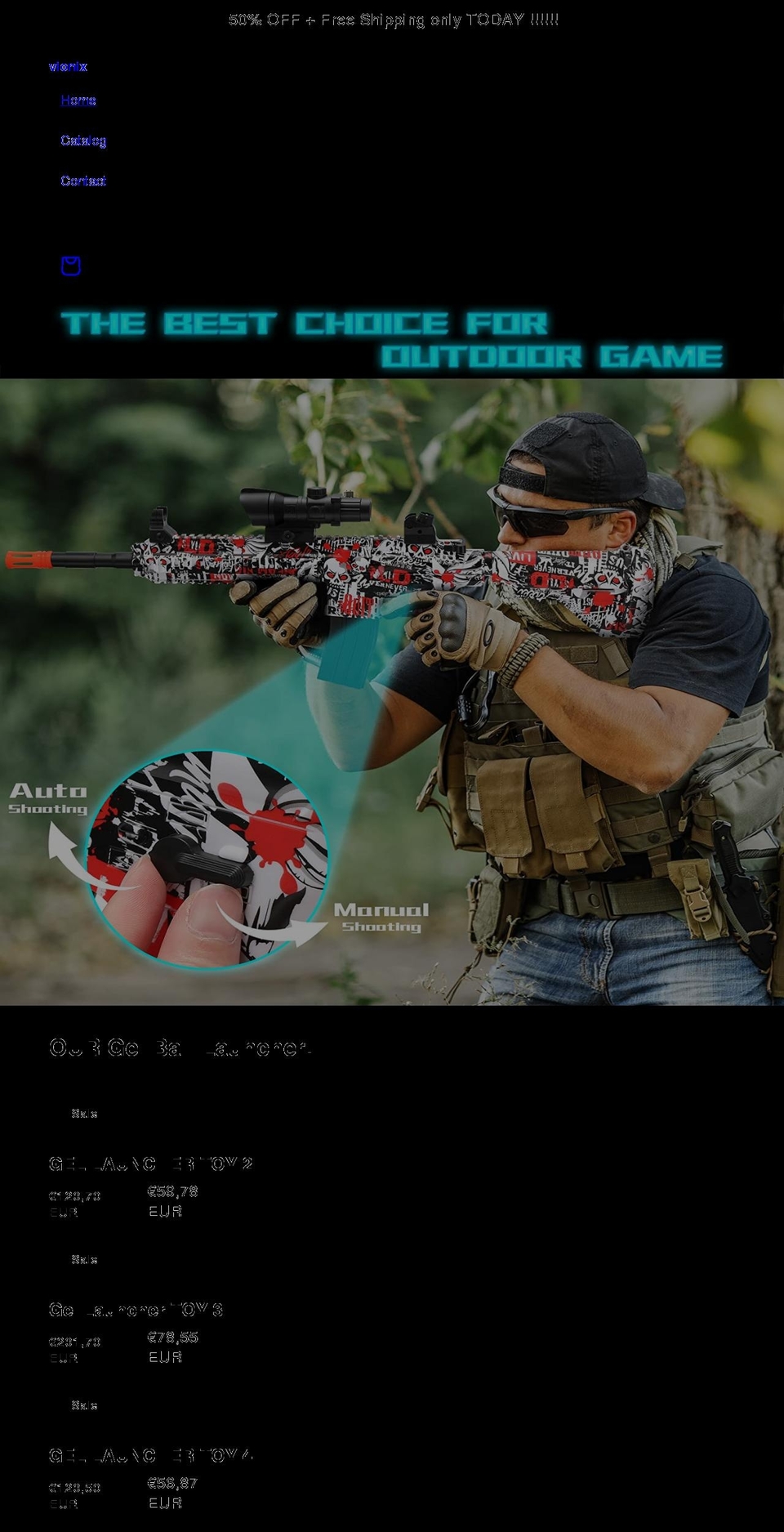 vionix.org shopify website screenshot