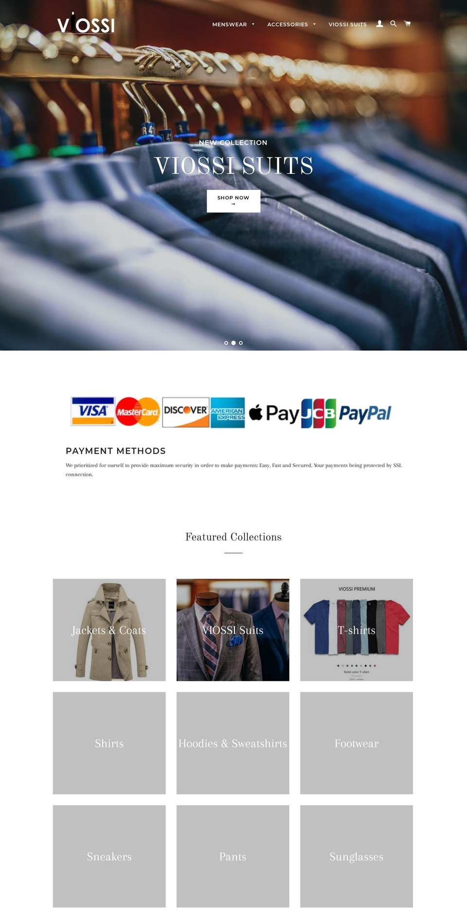 viossi.com shopify website screenshot