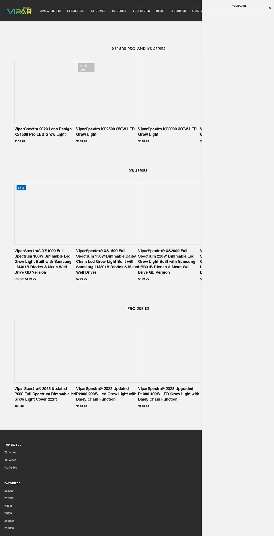 viparspectraled.com.au shopify website screenshot