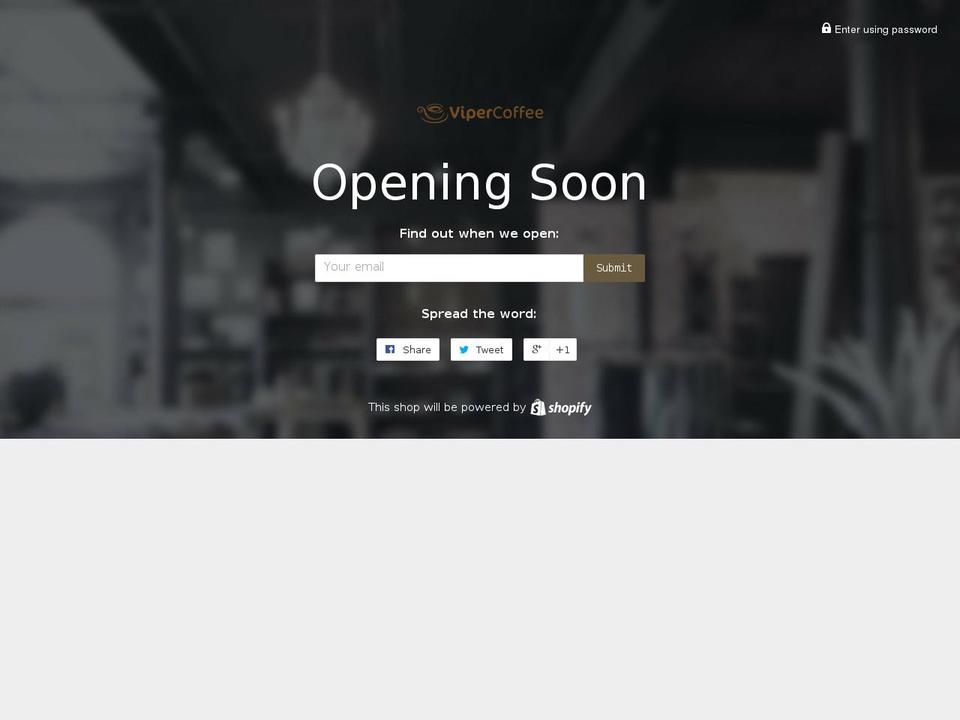 vipercoffee.com shopify website screenshot