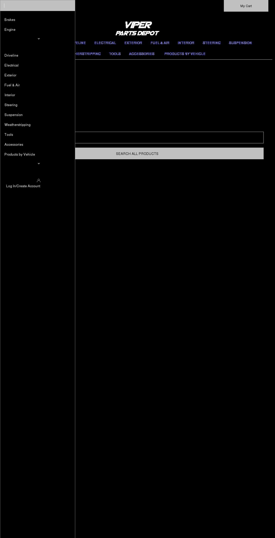viperpartsdepot.com shopify website screenshot