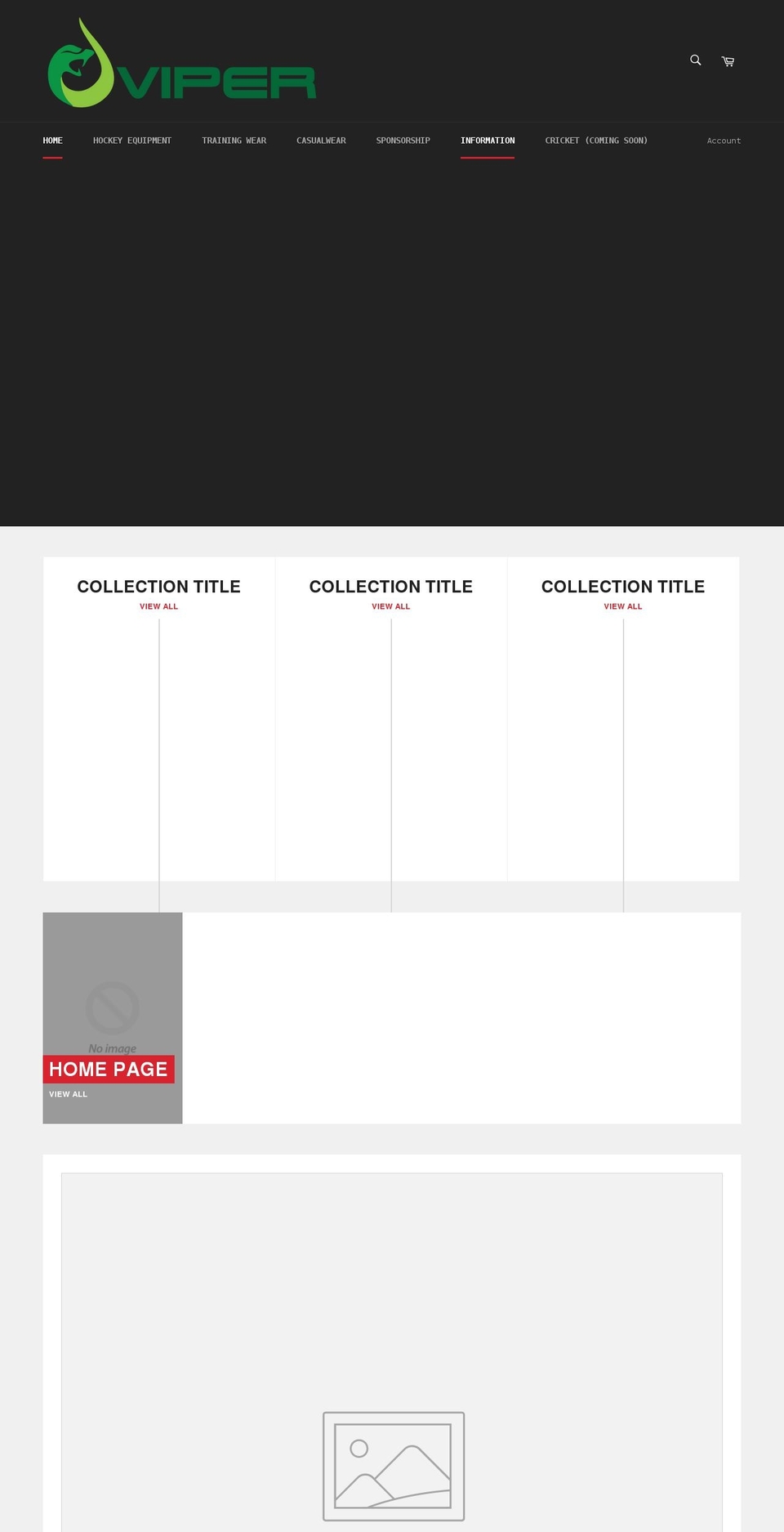 vipersports.co.uk shopify website screenshot